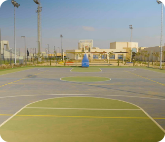 Basketball courts Right to Dream Academy