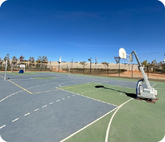 Basketball courts The Knowledge Hub University